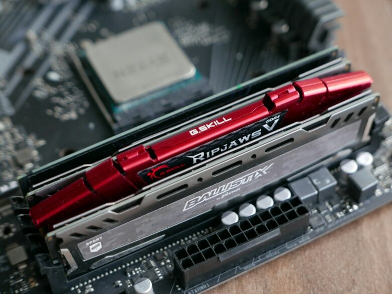 a close up of a computer motherboard